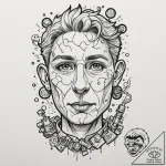 A sketch of jigsaw’s puppet, billy, “i want t… – tattoo sketch (№1751672770_0, 04.07.2025 23:46) — tattoovalue.net