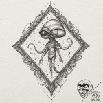 132. a watercolor sketch of diva plavalaguna,… – tattoo sketch (№1751672942_0, 04.07.2025 23:49) — tattoovalue.net
