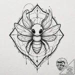 Hornet from hollow knight, tattoo drawing out… – tattoo sketch (№1751673366_0, 04.07.2025 23:56) — tattoovalue.net