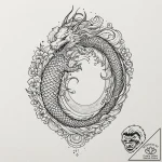 A barcode that morphs into a cityscape, tatto… – tattoo sketch (№1751673622_0, 05.07.2025 00:00) — tattoovalue.net
