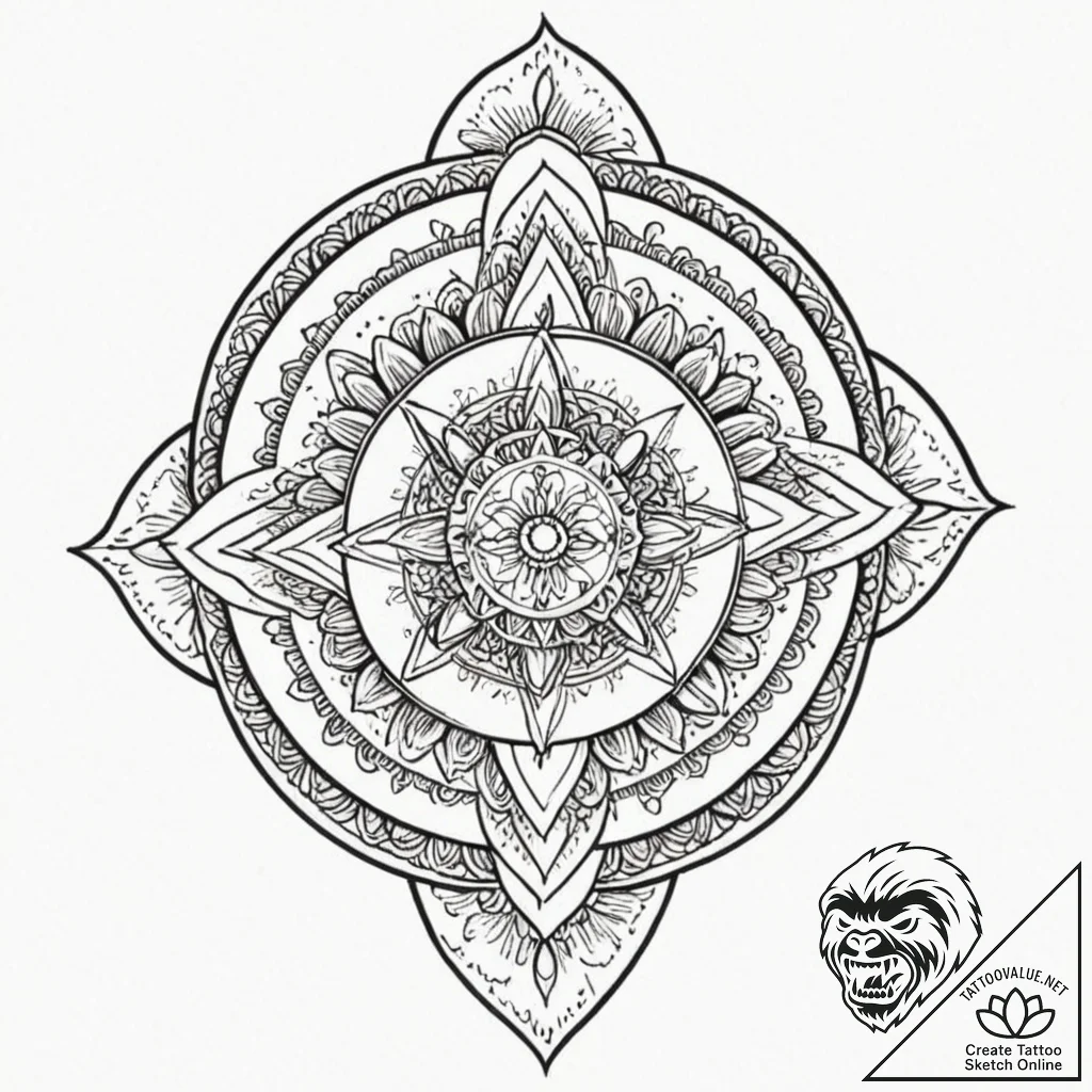 Spruce, ink illustration for tattoo, moderate... - tattoo sketch (№1751675244_0, 05.07.2025 00:27) — tattoovalue.net