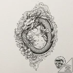 A watercolor sketch of the surreal circus fin… – tattoo sketch (№1751675328_0, 05.07.2025 00:28) — tattoovalue.net