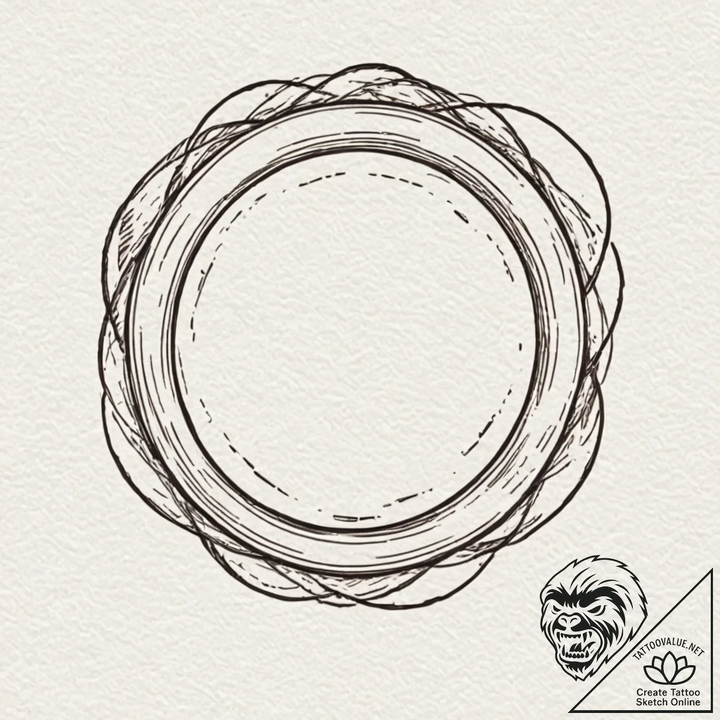 The "one ring" with inscription, tattoo sketc... - tattoo sketch (№1751678048_0, 05.07.2025 01:14) — tattoovalue.net