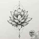 Ornament, concept art for tattoo, aesthetical… – tattoo sketch (№1751678998_0, 05.07.2025 01:29) — tattoovalue.net