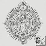 Tarot card (e.g., the fool, the magician, dea… – tattoo sketch (№1751679085_0, 05.07.2025 01:31) — tattoovalue.net