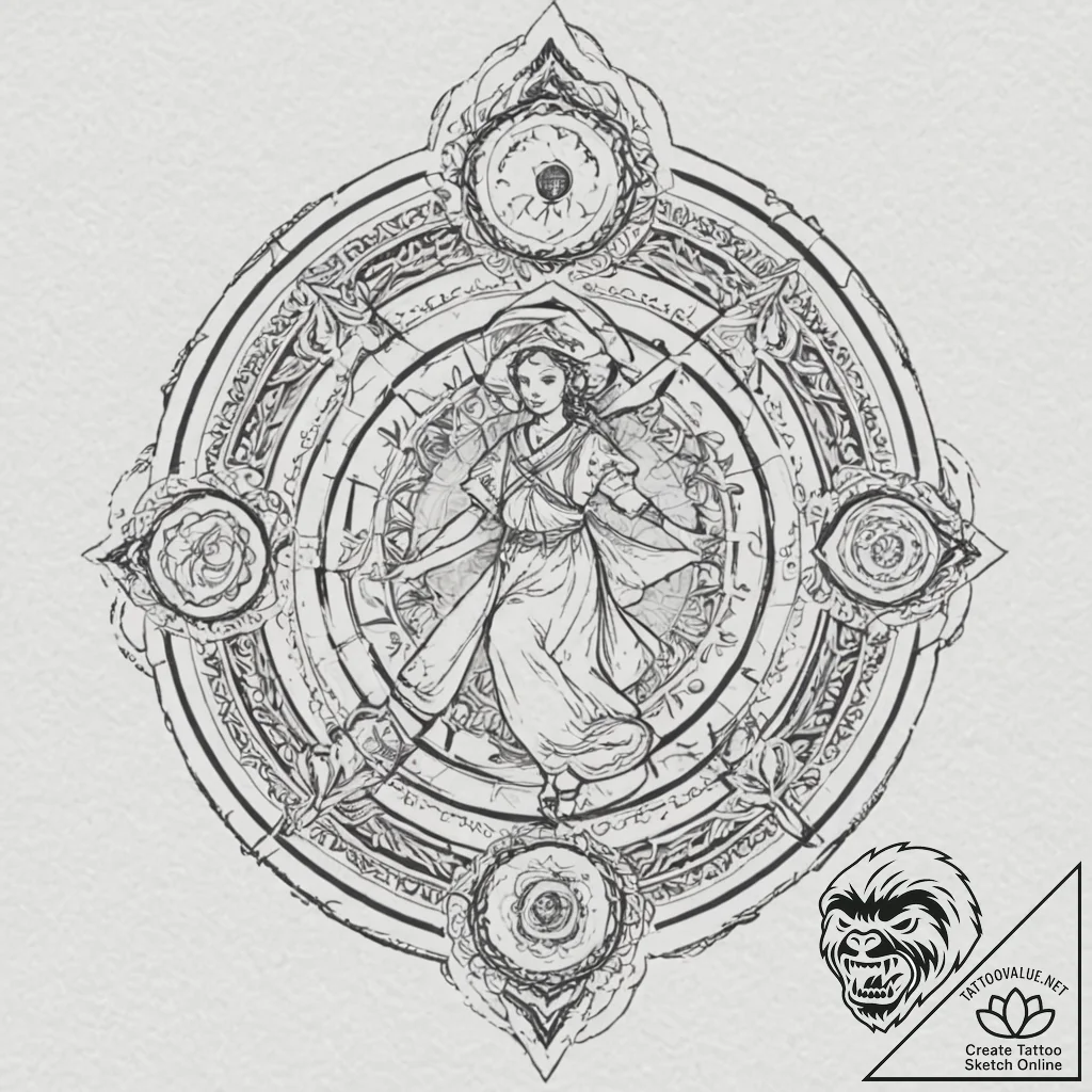 Tarot card (e.g., the fool, the magician, dea... - tattoo sketch (№1751679085_0, 05.07.2025 01:31) — tattoovalue.net