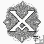 Rune, tattoo sketch design, muted color palet… – tattoo sketch (№1751680200_0, 05.07.2025 01:50) — tattoovalue.net