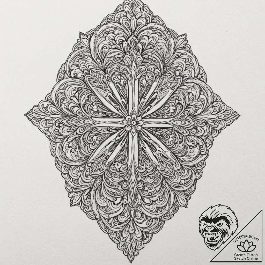 A linework tattoo of a "gold pencil" from the... - tattoo sketch (№1751680792_0, 05.07.2025 01:59) — tattoovalue.net