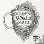 A sketch of the “world’s 2nd best lawyer” mug… – tattoo sketch (№1751681635_0, 05.07.2025 02:13) — tattoovalue.net