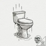 A watercolor tattoo of the worst toilet in sc… – tattoo sketch (№1751683337_0, 05.07.2025 02:42) — tattoovalue.net