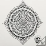 Feather, concept art for tattoo, masterpiece,… – tattoo sketch (№1751683423_0, 05.07.2025 02:43) — tattoovalue.net