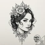 A neo-traditional tattoo of the main characte… – tattoo sketch (№1751683932_0, 05.07.2025 02:52) — tattoovalue.net