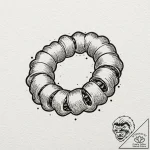 Brass knuckles, ink illustration for tattoo,… – tattoo sketch (№1751684188_0, 05.07.2025 02:56) — tattoovalue.net