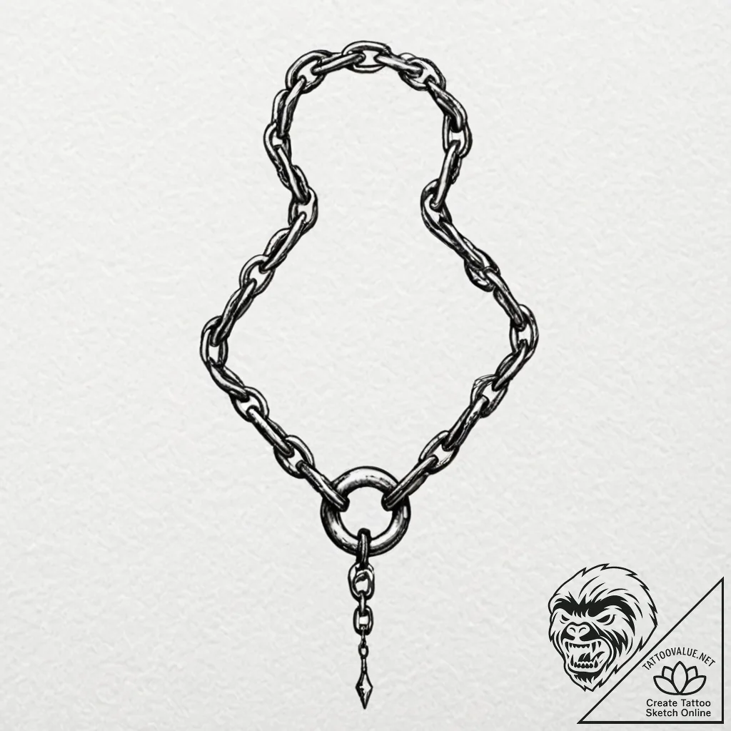 A broken chain, tattoo flash sheet design, st... - tattoo sketch (№1751684275_0, 05.07.2025 02:57) — tattoovalue.net