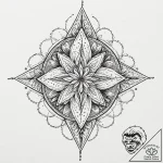 Five-pointed star, tattoo sketch design, blac… – tattoo sketch (№1751684358_0, 05.07.2025 02:59) — tattoovalue.net