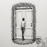 A minimalist tattoo of the “don’t dead, open… – tattoo sketch (№1751684443_0, 05.07.2025 03:00) — tattoovalue.net