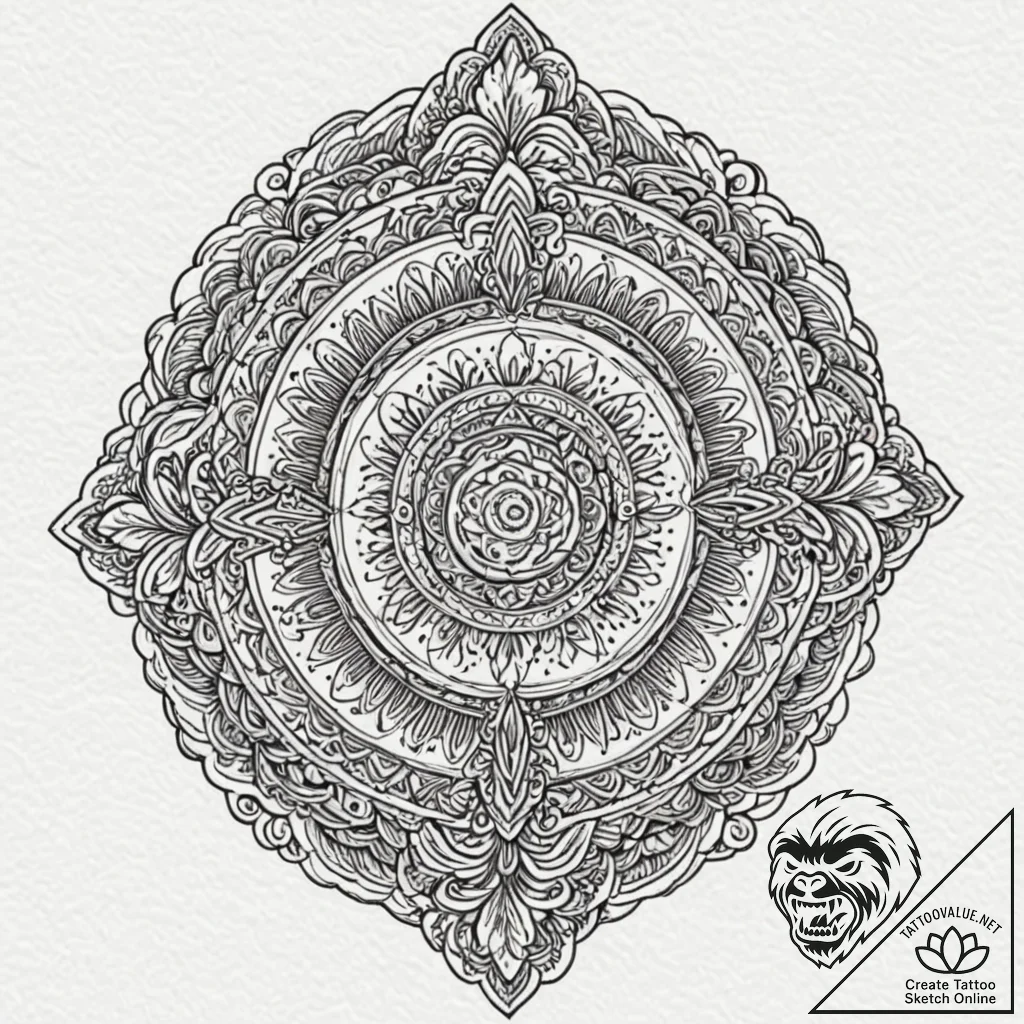A poker chip, tattoo flash sheet design, deta... - tattoo sketch (№1751686597_0, 05.07.2025 03:36) — tattoovalue.net