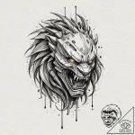 A watercolor tattoo of the predator’s shimmer… – tattoo sketch (№1751687192_0, 05.07.2025 03:46) — tattoovalue.net