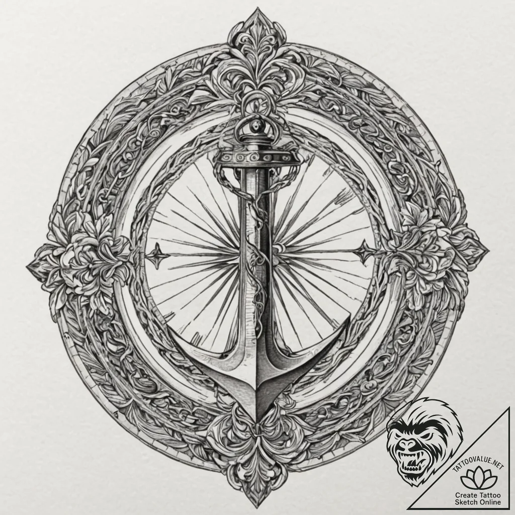 Merlin, concept art for tattoo, subtle drop s... - tattoo sketch (№1751689679_0, 05.07.2025 04:27) — tattoovalue.net