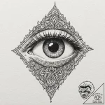 Eye mountain, tattoo flash sheet design, mini… – tattoo sketch (№1751690108_0, 05.07.2025 04:35) — tattoovalue.net