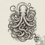 Kraken, tattoo flash sheet design, stylized i… – tattoo sketch (№1751690193_0, 05.07.2025 04:36) — tattoovalue.net
