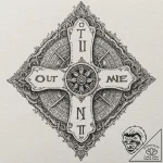 A linework tattoo of the “outatime” license p… – tattoo sketch (№1751691045_0, 05.07.2025 04:50) — tattoovalue.net