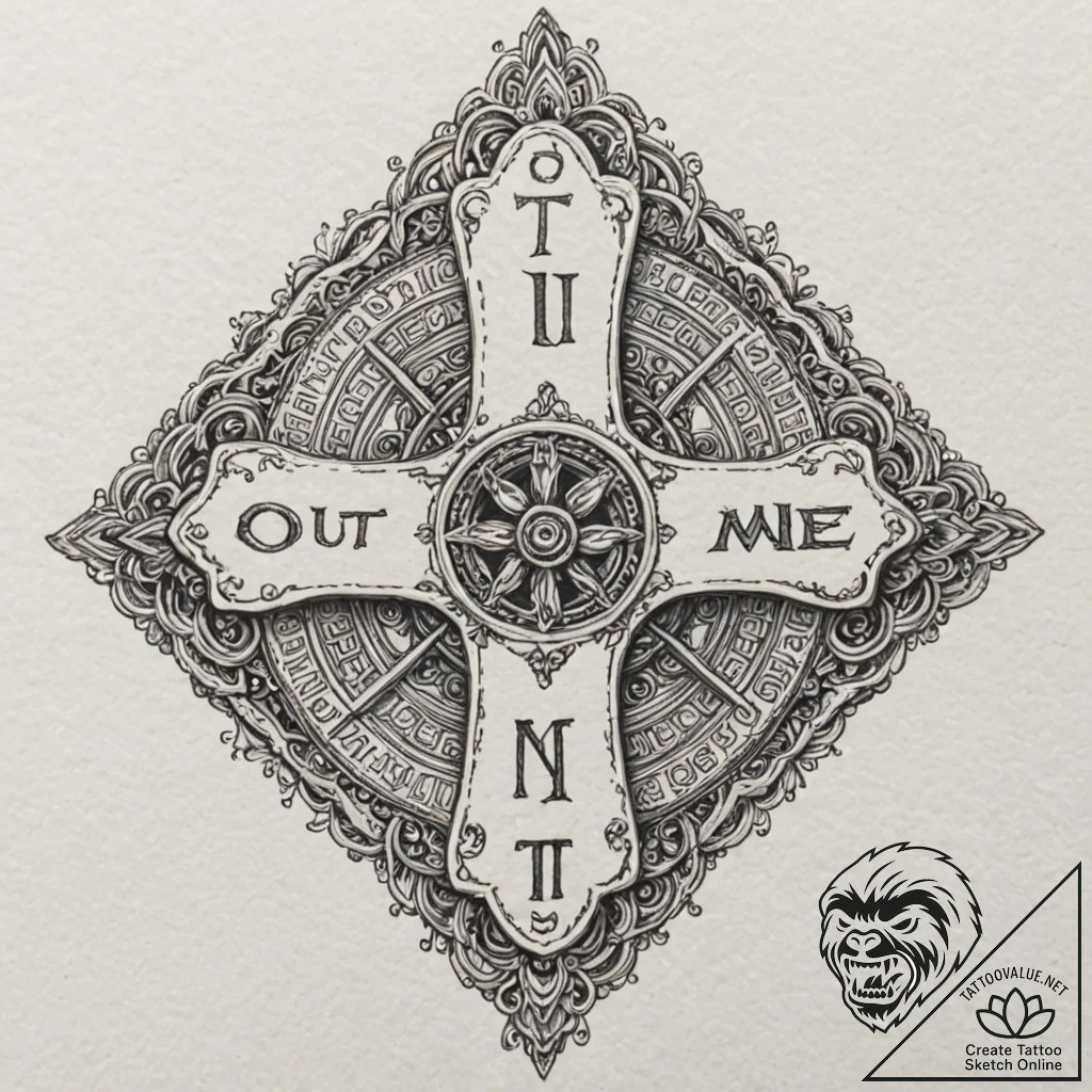 A linework tattoo of the "outatime" license p... - tattoo sketch (№1751691045_0, 05.07.2025 04:50) — tattoovalue.net