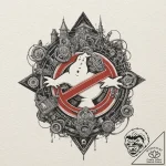 A ghostbusters ghost trap, ink illustration f… – tattoo sketch (№1751691576_0, 05.07.2025 04:59) — tattoovalue.net