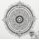 A dotwork tattoo of hal 9000’s red eye, with… – tattoo sketch (№1751691660_0, 05.07.2025 05:01) — tattoovalue.net