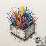 A graphic novel panel from se7en, “what’s in… – tattoo sketch (№1751692893_0, 05.07.2025 05:21) — tattoovalue.net