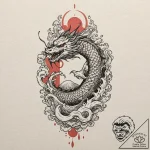 A watercolor sketch of the grey havens, a shi… – tattoo sketch (№1751692980_0, 05.07.2025 05:23) — tattoovalue.net