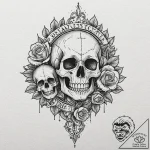 A chicano lettering tattoo of “it’s a deal, i… – tattoo sketch (№1751695153_0, 05.07.2025 05:59) — tattoovalue.net