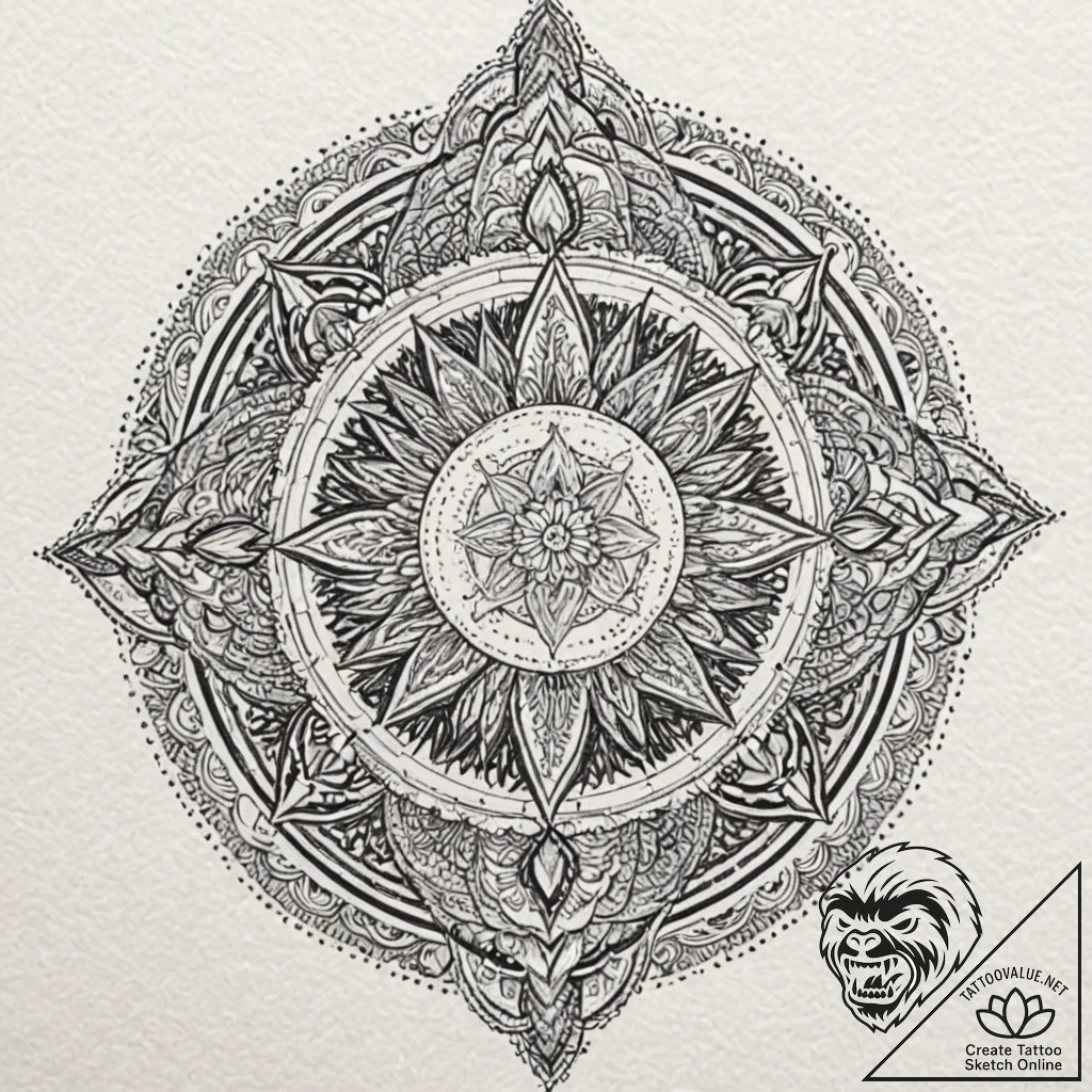 A dotwork tattoo of the gallifreyan symbols.,... - tattoo sketch (№1751697137_0, 05.07.2025 06:32) — tattoovalue.net