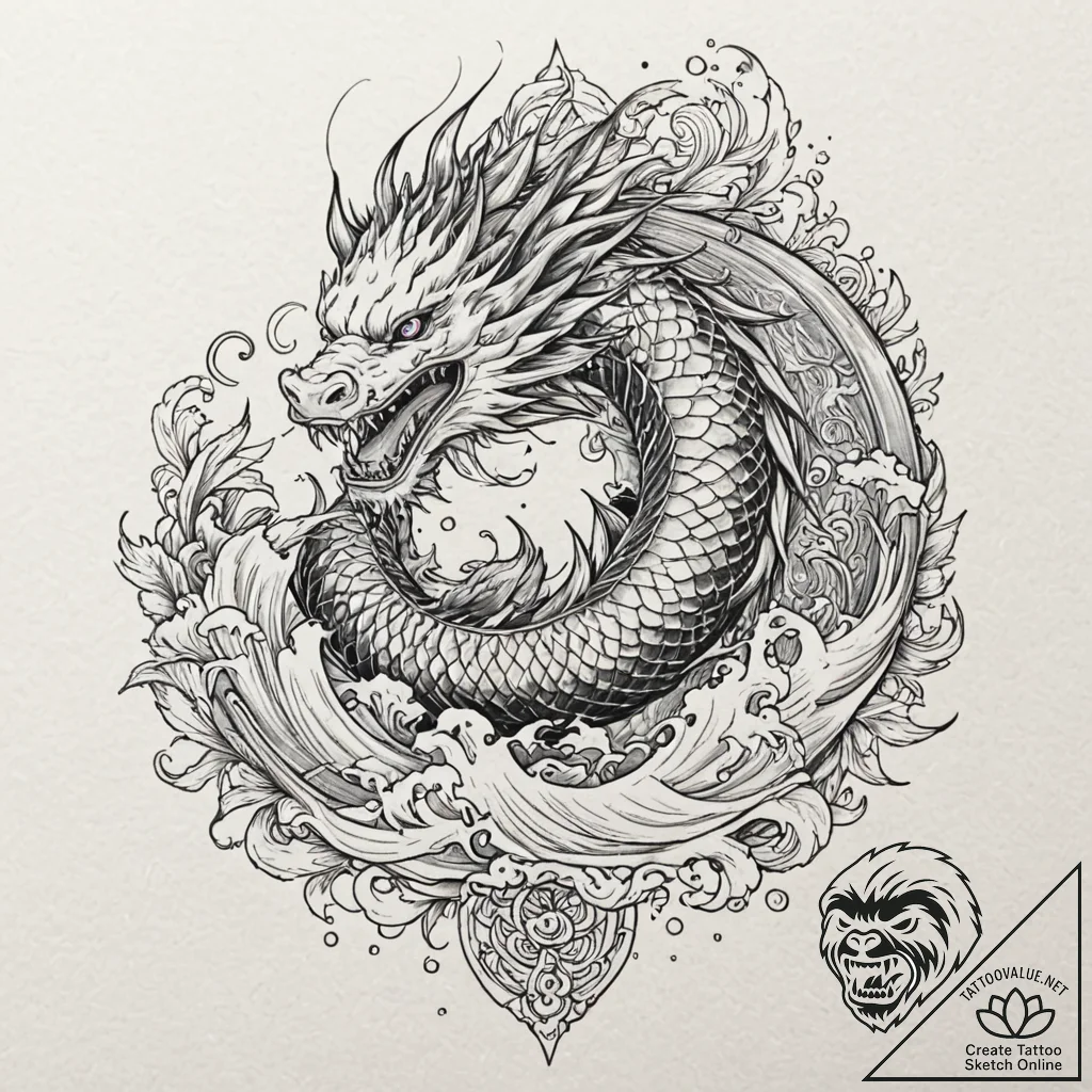 A linework tattoo of the brand of sacrifice f... - tattoo sketch (№1751698120_0, 05.07.2025 06:48) — tattoovalue.net