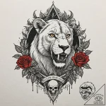 A graphic novel style tattoo of scar from the… – tattoo sketch (№1751698940_0, 05.07.2025 07:02) — tattoovalue.net