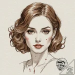 A watercolor tattoo of the bloody eye of elle… – tattoo sketch (№1751699115_0, 05.07.2025 07:05) — tattoovalue.net