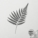 Fern, concept art for tattoo, fine lines, del… – tattoo sketch (№1751699285_0, 05.07.2025 07:08) — tattoovalue.net