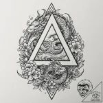 The triforce (from the legend of zelda), tatt… – tattoo sketch (№1751700061_0, 05.07.2025 07:21) — tattoovalue.net