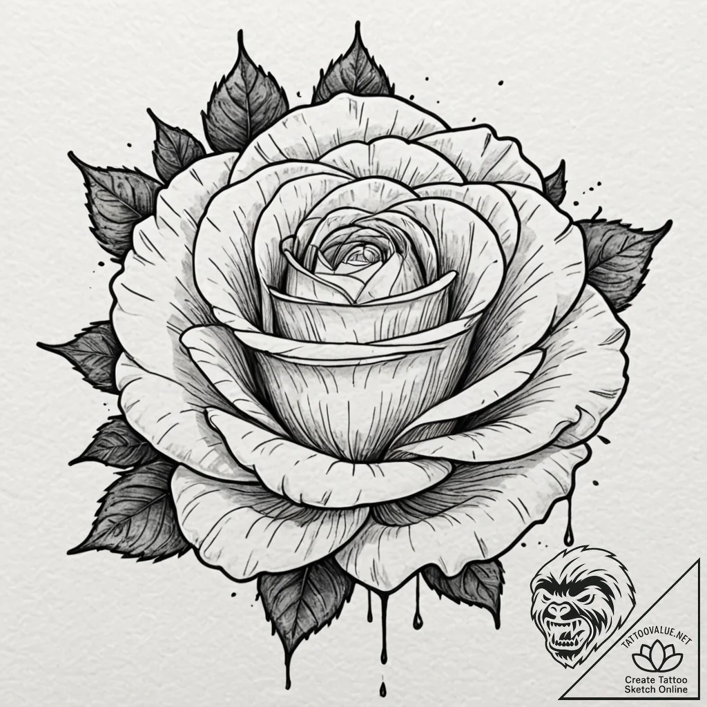 A watercolor sketch of the "rose petal" dream... - tattoo sketch (№1751700581_0, 05.07.2025 07:29) — tattoovalue.net