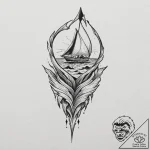 The crysknife from dune, tattoo sketch design… – tattoo sketch (№1751700979_0, 05.07.2025 07:36) — tattoovalue.net
