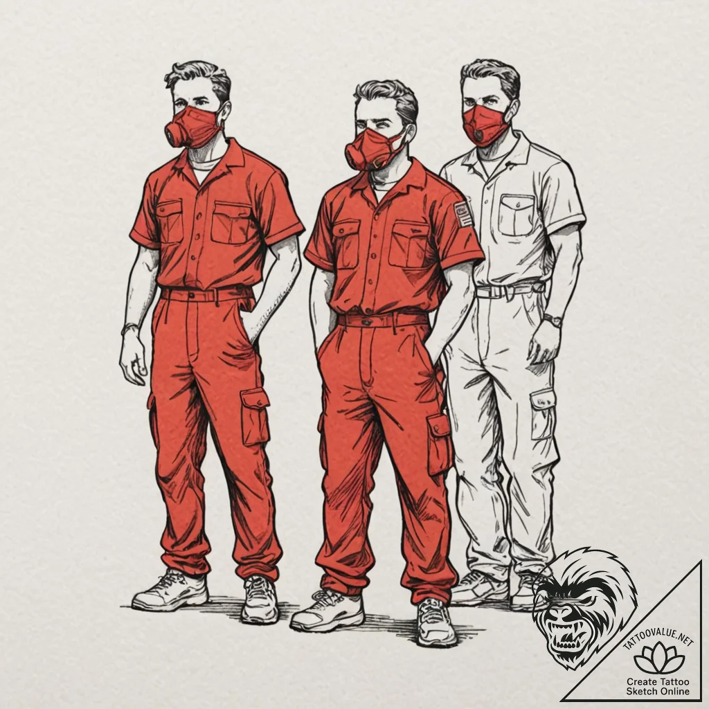 A graphic novel style tattoo of the character... - tattoo sketch (№1751701059_0, 05.07.2025 07:37) — tattoovalue.net