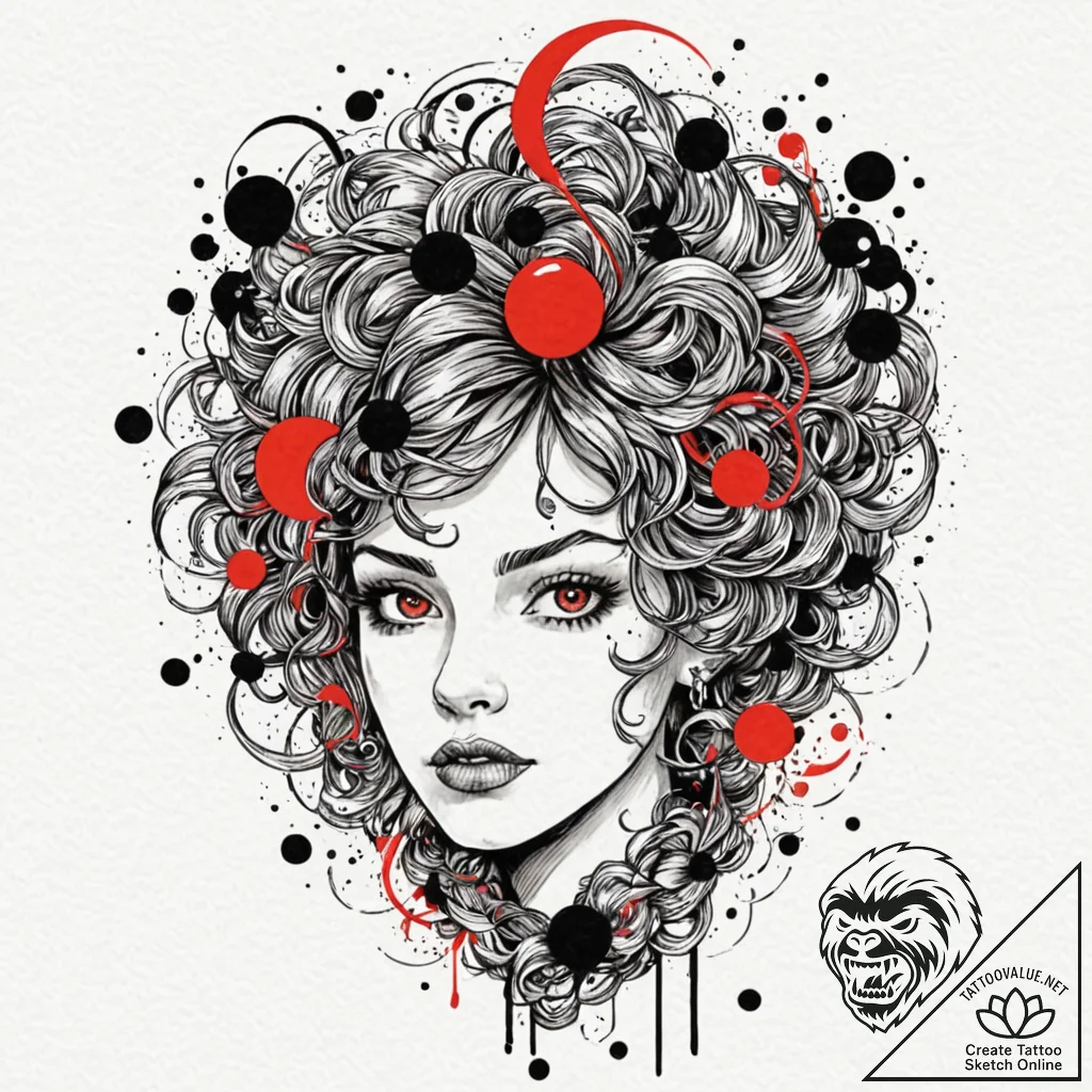 A graphic novel panel of a clicker, in horrif... - tattoo sketch (№1751701915_0, 05.07.2025 07:51) — tattoovalue.net