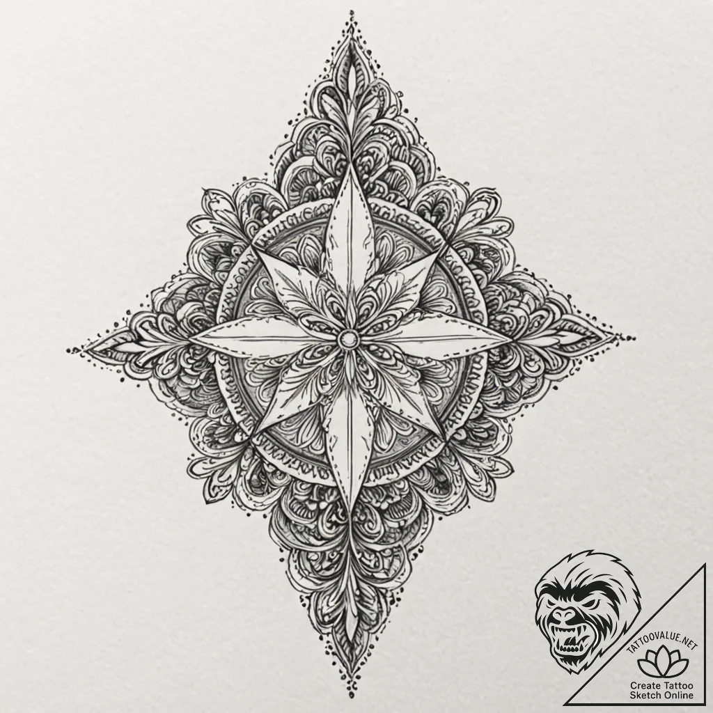 Mantras, ink illustration for tattoo, black a... - tattoo sketch (№1751702531_0, 05.07.2025 08:02) — tattoovalue.net