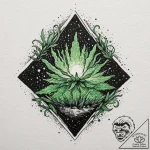 16. watercolor sketch of grogu using the forc… – tattoo sketch (№1751707975_0, 05.07.2025 09:32) — tattoovalue.net