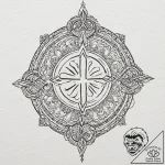 A linework tattoo of the jujutsu high school… – tattoo sketch (№1751708062_0, 05.07.2025 09:34) — tattoovalue.net