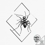 A linework tattoo of a “center for ants?!”,,… – tattoo sketch (№1751710572_0, 05.07.2025 10:16) — tattoovalue.net