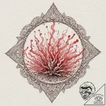 A watercolor sketch of the royal mint of spai… – tattoo sketch (№1751710911_0, 05.07.2025 10:21) — tattoovalue.net