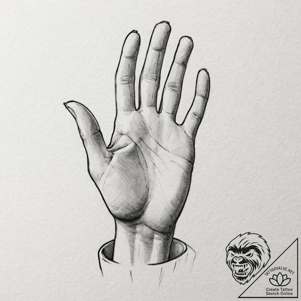 Praying hands, tattoo drawing outline, dynami... - tattoo sketch (№1751714584_0, 05.07.2025 11:23) — tattoovalue.net