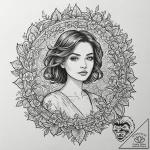 A graphic novel panel of the terrifying refri… – tattoo sketch (№1751715777_0, 05.07.2025 11:42) — tattoovalue.net