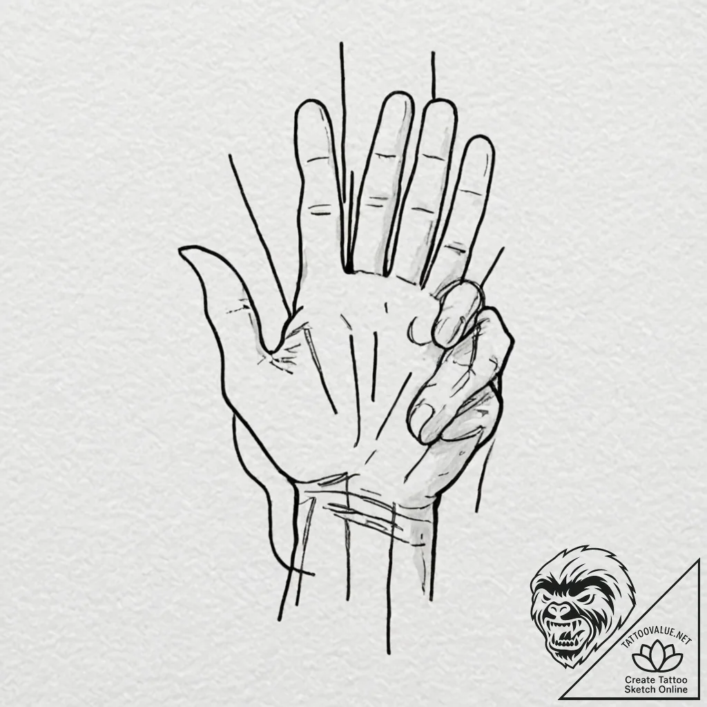 A pause/play/forward button trio, artistic ta... - tattoo sketch (№1751715862_0, 05.07.2025 11:44) — tattoovalue.net